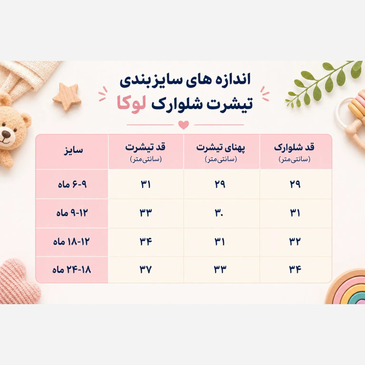ست تیشرت و شلوارک نوزادی لوکا طرح تابستانی