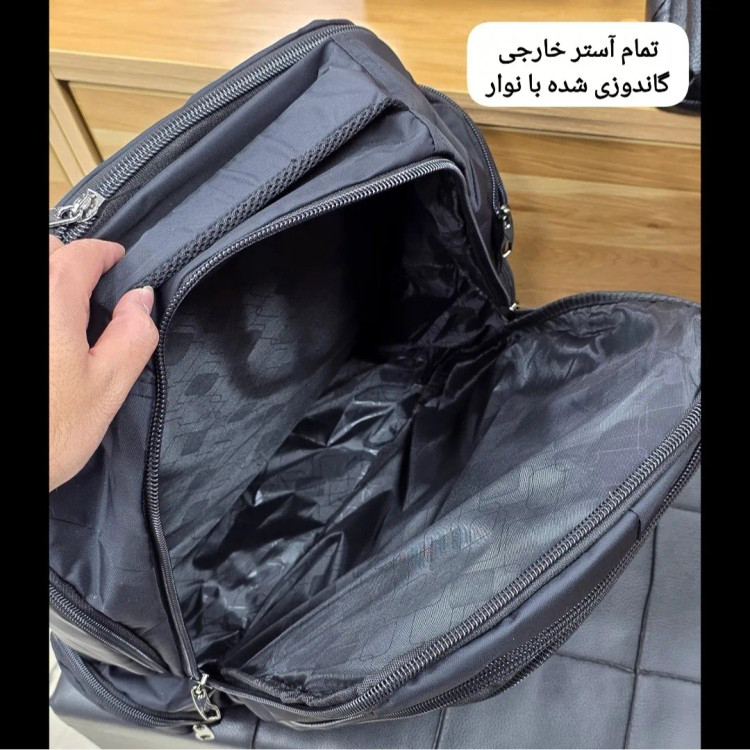 کوله پشتی دانشجویی و دبیرستانی اکولاک پارچه ریپس کرهای جای لپتاپ