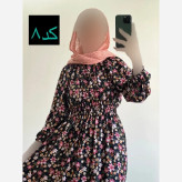 ساحلی نخی طرح دار خنک و تابستانه فری سایز