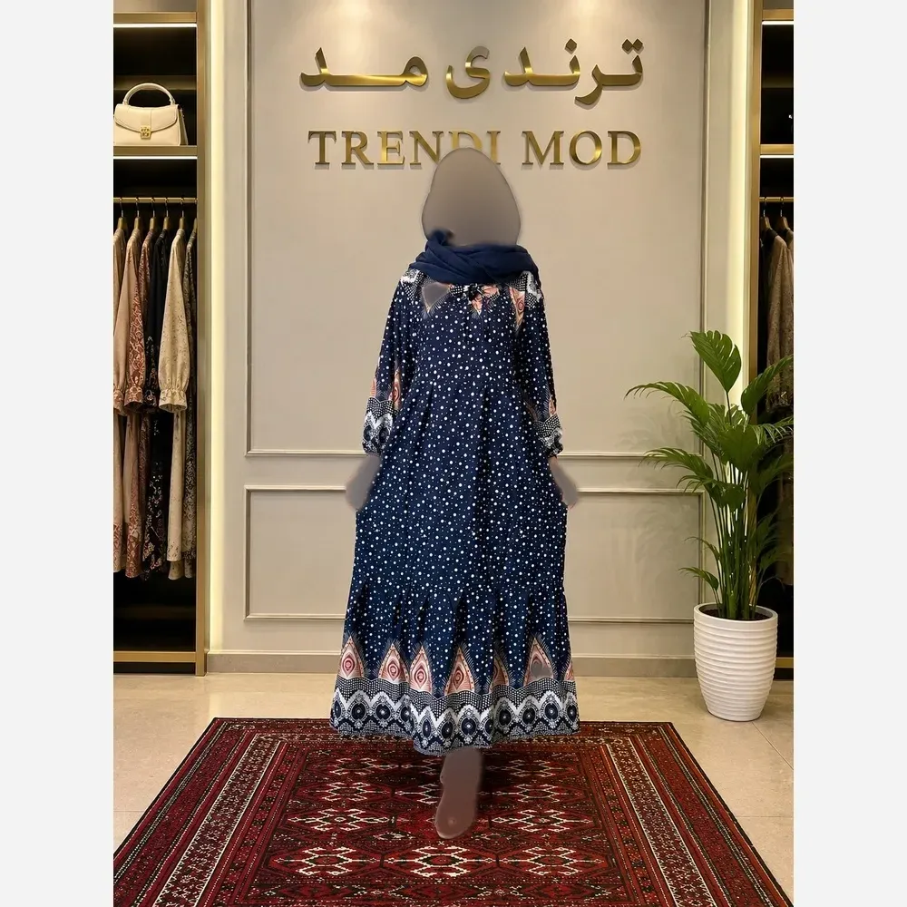 ساحلی نخی طرح دار توپ توپی فری سایز