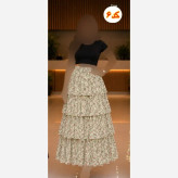  ✨ دامن طبقه ایی ترند، سبک و خوشفرم ✨t8044