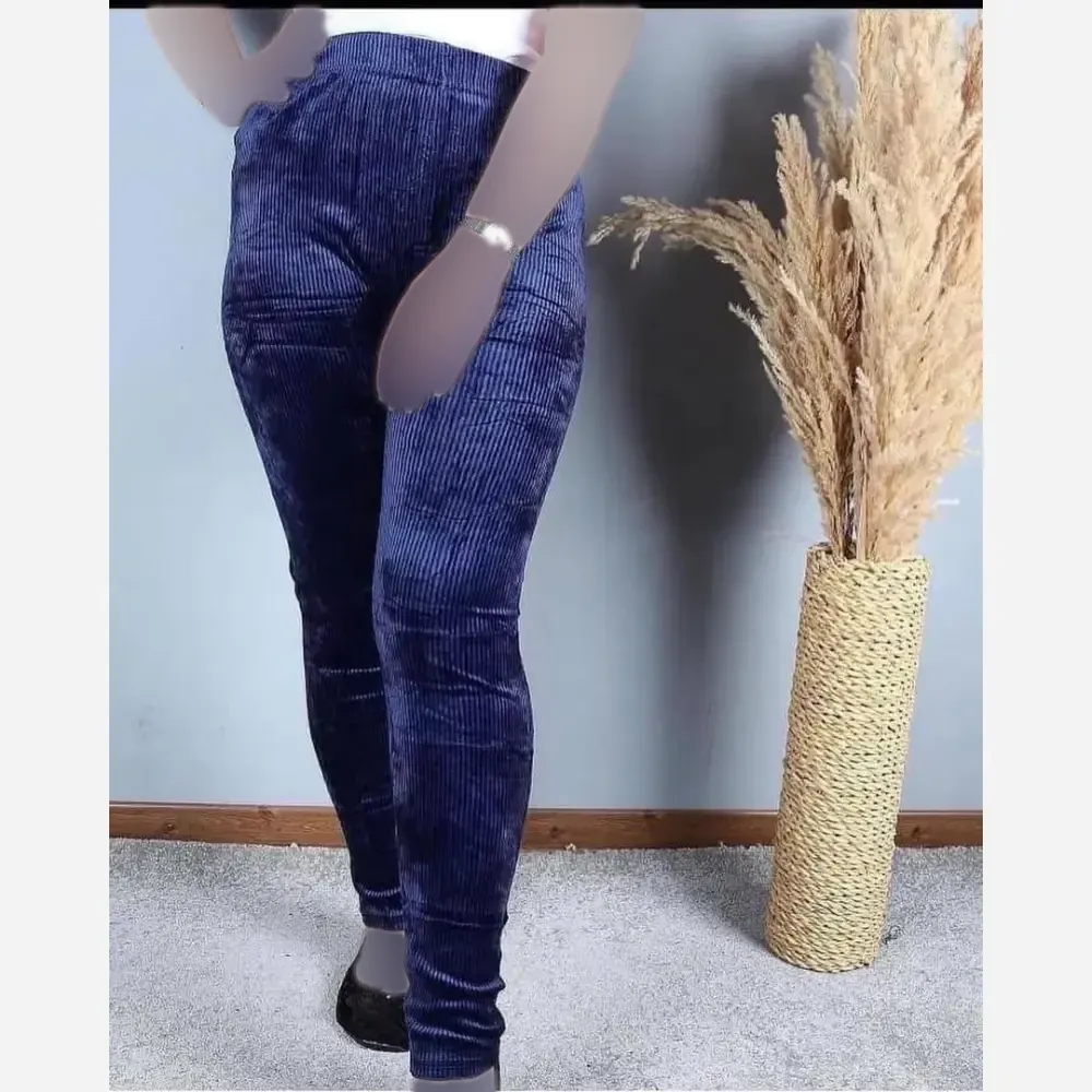 شلوار مخمل کبریتی فری سایز زنانه نرم و گرم