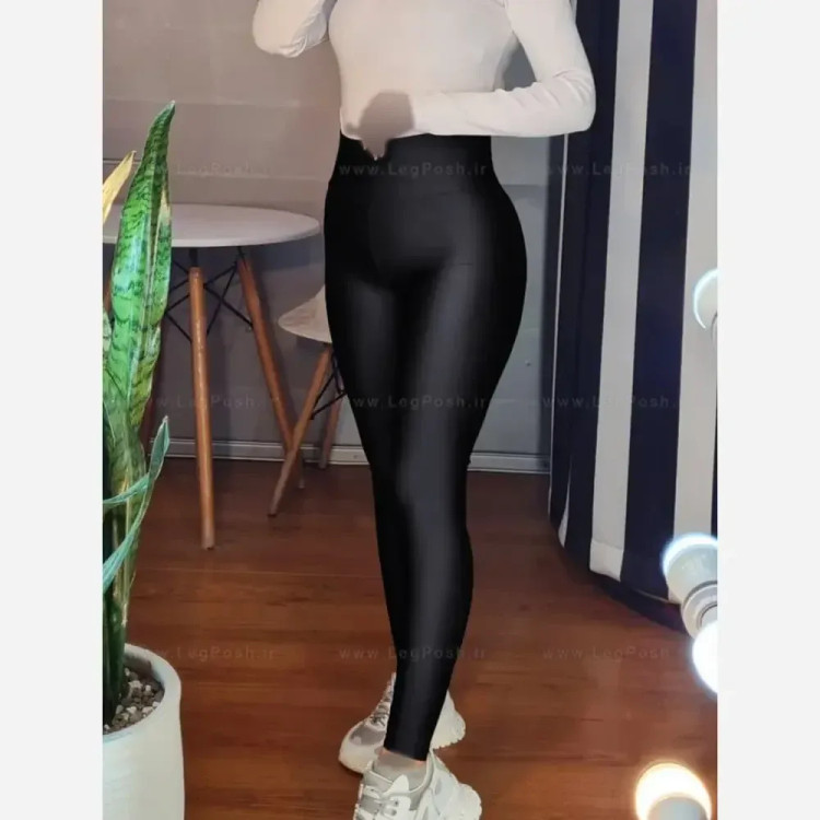 لگ زنانه شاین مشکی کمر پهن گنی فاق بلند قد 90