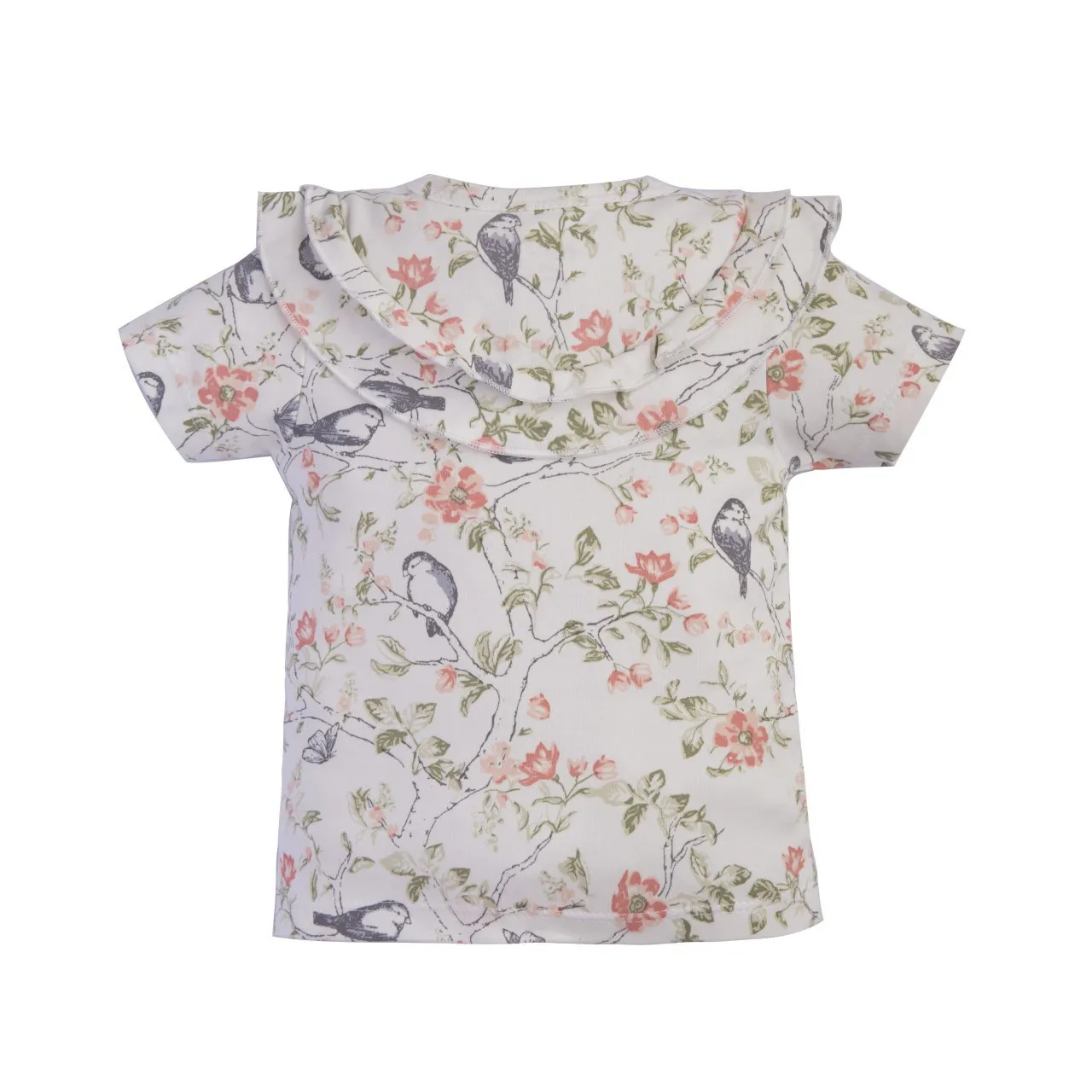 ست لباس دو تکه نوزادی طرح گنجشک جنس نخ پنبه ضد حساسیت