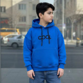 هودی دورس پسرانه کلاهدار طرح COOL با چاپ گلدوزی ضخیم