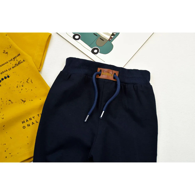 ست تیشرت و شلوارک پسرانه طرح JUST DO IT جنس پنبه ای