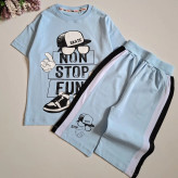 ست لش اسپرت پسرانه و دخترانه جنس نخ و پنبه مناسب 6 تا 9 سال در 4 رنگ