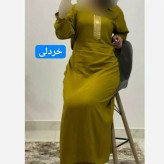 پیراهن ساحلی نخی شسته شده فری سایز زنانه تا سایز 52 کمربنددار بدون آبرفت و رنگ رفت