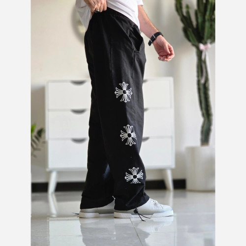 شلوار اسلش بگ کروم هارتز رنگ مشکی جنس گلکسی اسپان سایز XXL و XXXL
