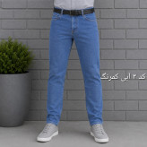 شلوار جین مردانه راسته پنبه فلامنت سایز 40 تا 58