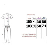 ست تیشرت و شلوار مردانه مدل SALOMON جنس پارچه زهره رنگ مشکی