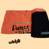 ست ورزشی زنانه تاپ و شلوارک فیلامنت کشی سایز 38 تا 48