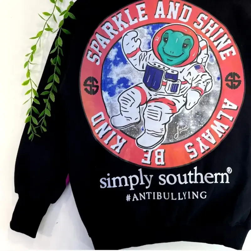 سویشرت دورس تو کرکی آستین فینگردار مشکی اسپرت دخترانه و پسرانه