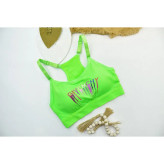 نیم تنه زنانه لاکرا کشی اسفنجی فری سایز چین