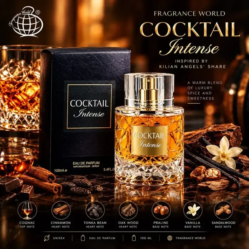 عطر ادکلن کوکتل اینتنس فرگرنس ورد حجم 100 میلی لیتر