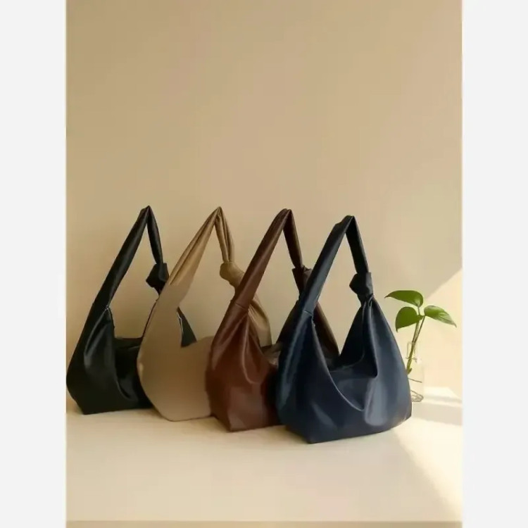 کیف زنانه یک طرف گره جنس وارداتی رنگ مشکی