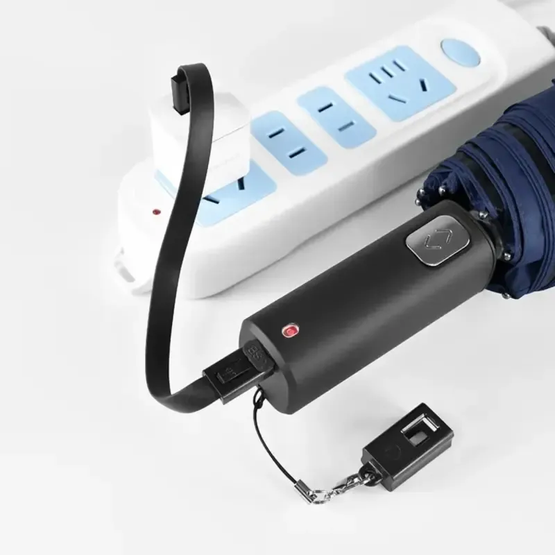 چتر اتومات شارژی مشکی برند RST مناسب تمام سنین