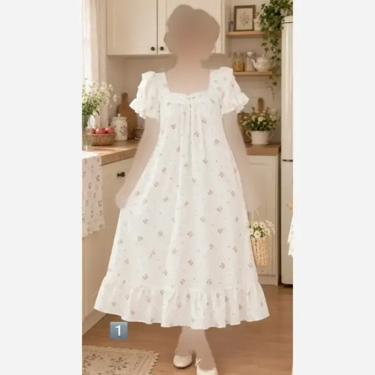پیراهن زنانه نخ موسلین پینترستی قد 90 سایز 38 تا 46