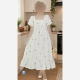 پیراهن زنانه نخ موسلین پینترستی قد 90 سایز 38 تا 46