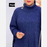 مانتو پانچ بافت تراکم بالا فری سایز مدل ترنج