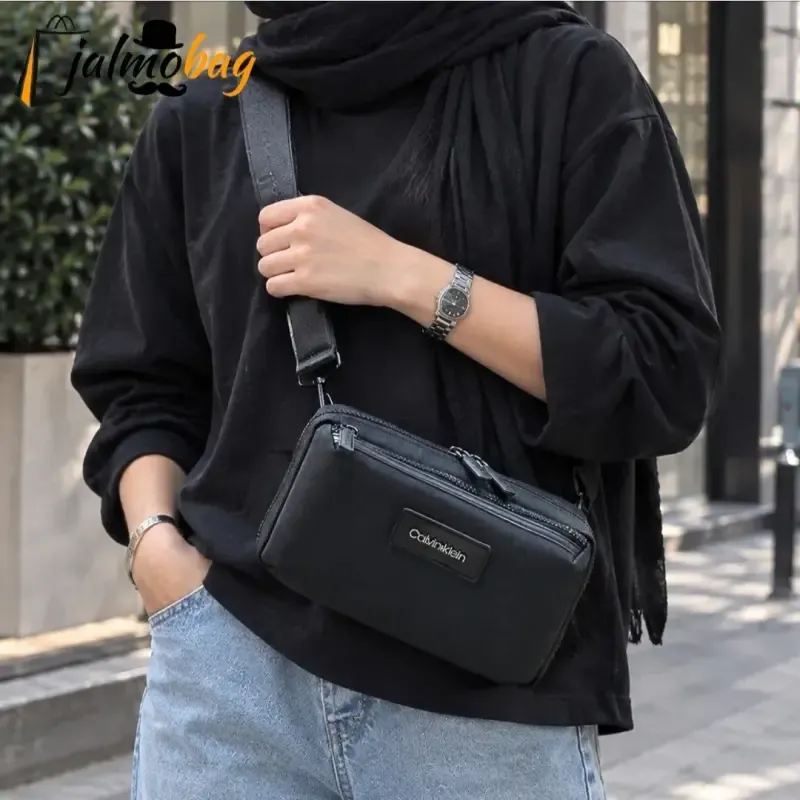 کیف دوشی و دستی اسپرت کلوین کلاین مدل 3 کاره برزنتی آبگریز