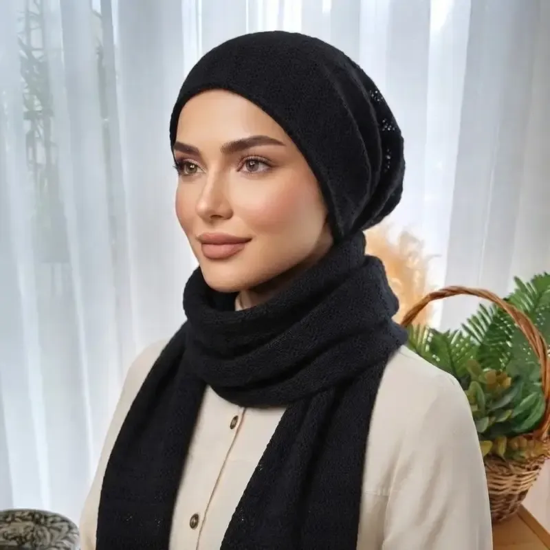 مینی اسکارف بافت پاییزی وارداتی سه گوش سایز 70 در 70 سانتی متر