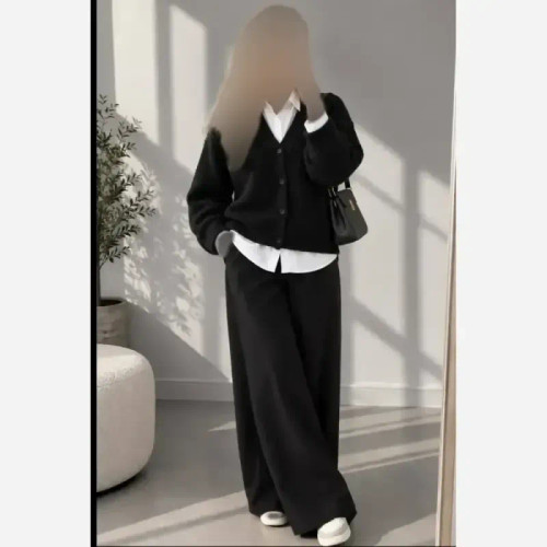 ژاکت بافت چهار دکمه نخ ترک ضد حساسیت
