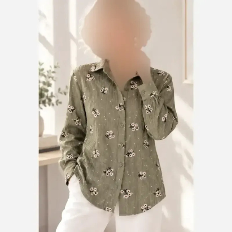 شومیز گلدار جنس عالی