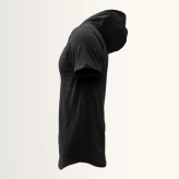 ست تی شرت و شلوار مردانه مدل jus پنبه یکرو نخ آستین کوتاه کلاه دار