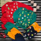 ست اسپرت بچگانه بلوز و شلوار پاییزه پنبه دورس سوپر سایز 35 و 40