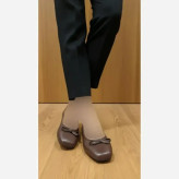 کالج پاپیون زنانه رنگ مشکی و قهوه ای سایز 37 تا 40