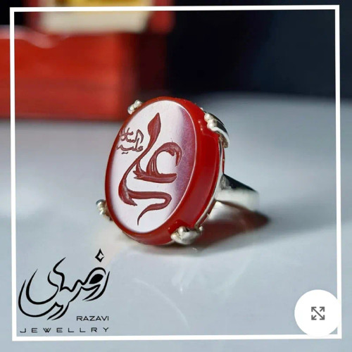 انگشتر نقره زنانه عقیق سرخ دست ساز